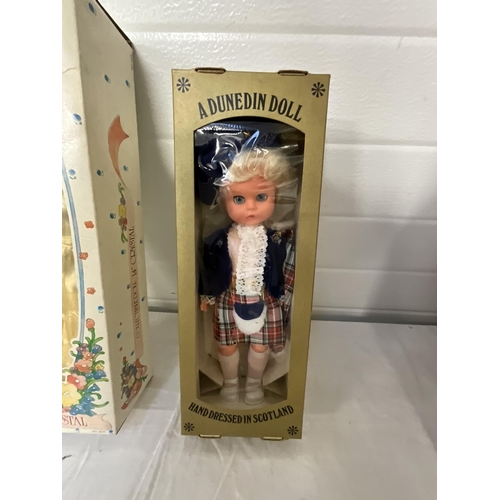 381A - 2 BOXES OF VINTAGE BOXED DOLLS