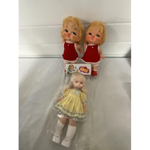 381A - 2 BOXES OF VINTAGE BOXED DOLLS