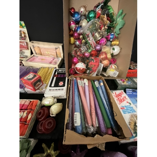 386A - 3 BOXES OF ORNAMENTAL CANDLES ETC