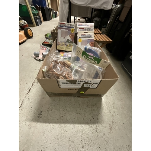 387 - 2 BOXES OF ODDS TOOLS ETC