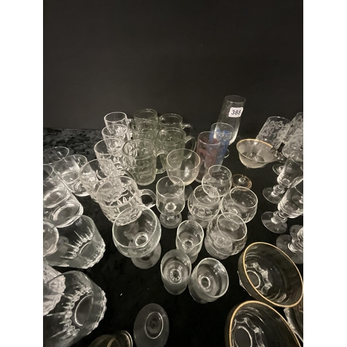 388 - 2 BOXES OF GLASSWARE