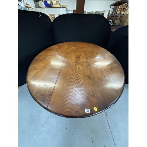 356 - ELM TOPPED DROP LEAF GATELEG WAKE TABLE H30