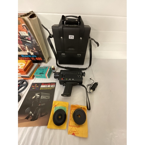 373 - SANKYO VIDEO CAMERA MODEL LX-40S IN ORIGINAL BOX AND TAPES