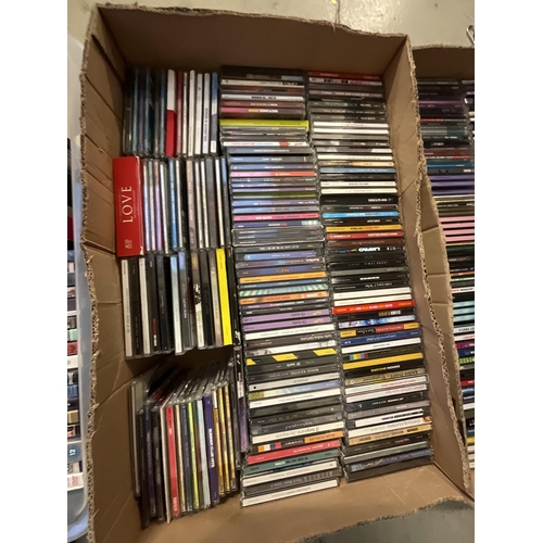 374 - 2 BOXES AND CRATE OF CD'S AND DVD'S