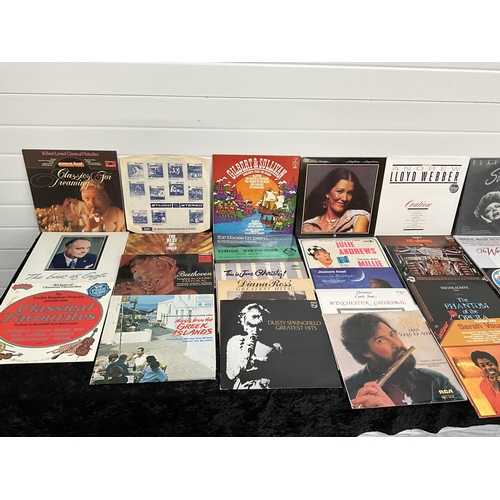 11 - LARGE QTY OF LP RECORDS TO INCLUDE ELLA FITZGERALD, THE SHADOWS, COMMODORES, DORIS DAY ETC