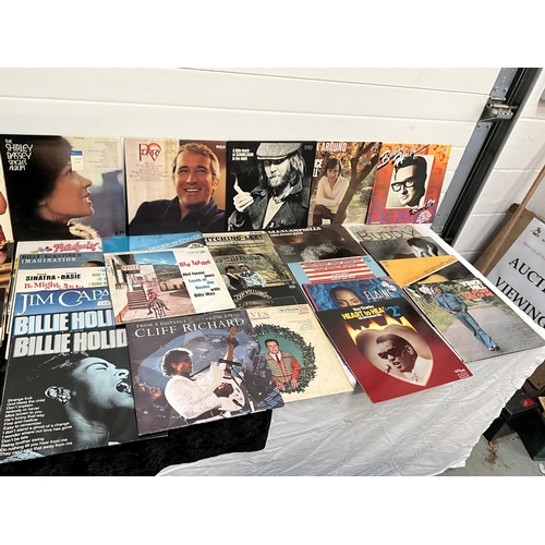 11 - LARGE QTY OF LP RECORDS TO INCLUDE ELLA FITZGERALD, THE SHADOWS, COMMODORES, DORIS DAY ETC