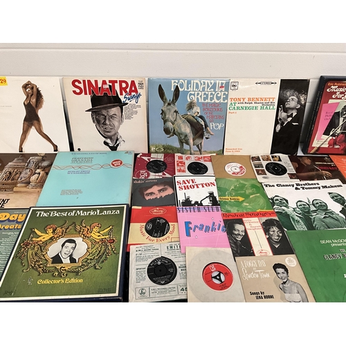 11 - LARGE QTY OF LP RECORDS TO INCLUDE ELLA FITZGERALD, THE SHADOWS, COMMODORES, DORIS DAY ETC