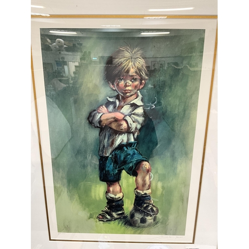 15 - LIMITED EDITION FRAMED PRINT 249/375 SIGNED TO MARGIN LEIGHTON JONES 28