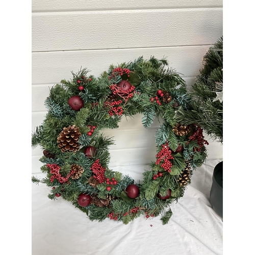 23 - ARTIFICAL WREATH,  CHRISTMAS TREE