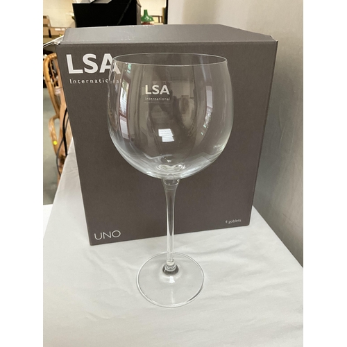 9 - BOX SET OF WINE GLASSES AND PAPER SHREDDER