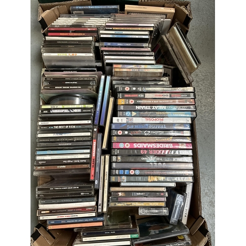 59 - 2 BOXES OF CD'S AND DVD'S