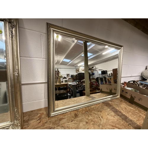 79 - LARGE MODERN FRAMED WALL MIRROR 44