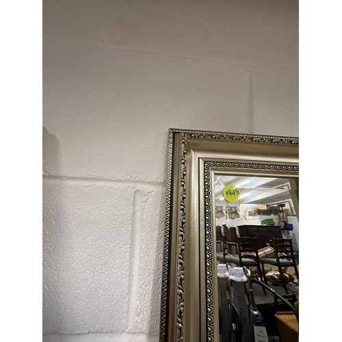 79 - LARGE MODERN FRAMED WALL MIRROR 44