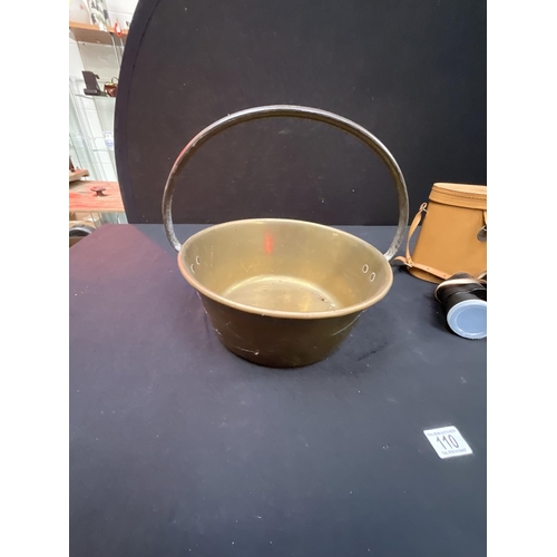 110 - BRASS JAM PAN DIA 11.5