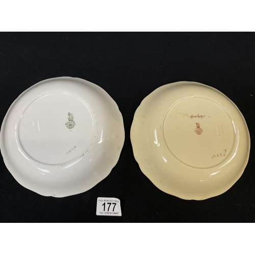 177 - 2 DICKENS SERIES ROYAL DOULTON BOWLS DIA 8