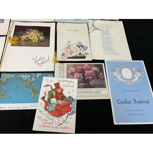 179 - QTY OF VINTAGE GREETING CARDS ETC