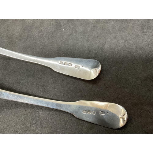 186 - PAIR OF HALLMARK SILVER SPOONS DATED 1815 WEIGHT 88G