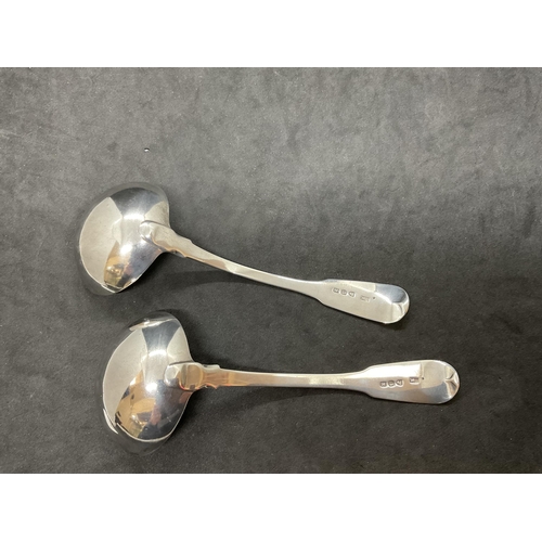 186 - PAIR OF HALLMARK SILVER SPOONS DATED 1815 WEIGHT 88G