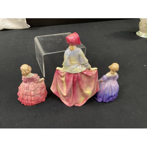 189 - EARLY ROYAL DOULTON SWEET ANNE FIGURE HN1330, MARIE HN1310, ROSE HN1368
H7.5