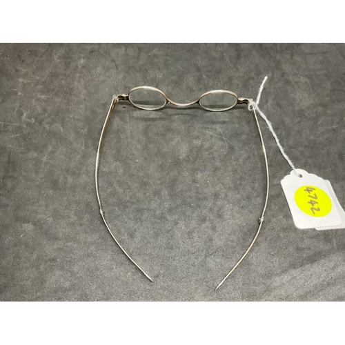 192 - HALLMARK SILVER FOLDING SPECTACLES IN ORIGINAL CASE TOTAL WEIGHT 35G