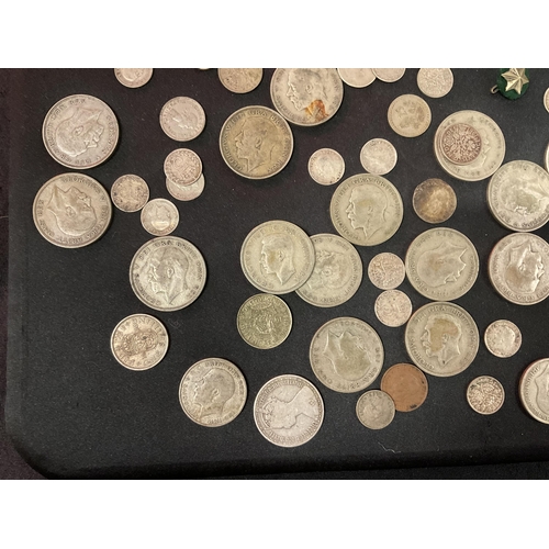 224 - COLLECTION OF SILVER AND CUPRO COINS