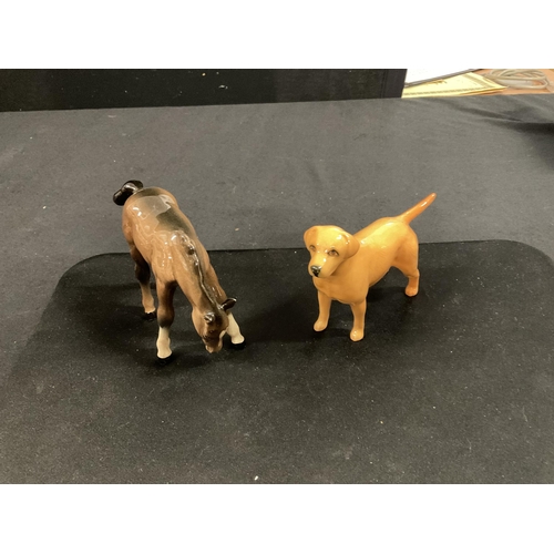 229 - QTY OF BESWICK ANIMALS TO INCLUDE FRESIAN COW H4.5