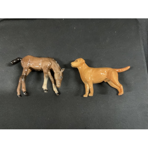 229 - QTY OF BESWICK ANIMALS TO INCLUDE FRESIAN COW H4.5