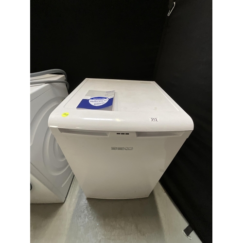 BEKO UNDER COUNTER FREEZER COMPLETE WITH INSTRUCTIONS H33" W22" D22"