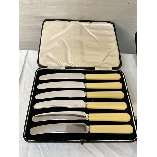 20 - 4 CASED BOXES OF VINTAGE FLATWARE