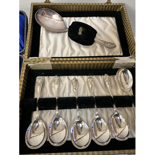 20 - 4 CASED BOXES OF VINTAGE FLATWARE