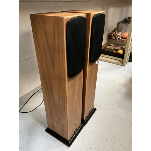 35 - PAIR OF MONITOR AUDIO FREE STANDING SPEAKERS H33