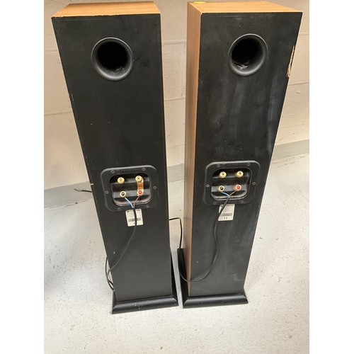 35 - PAIR OF MONITOR AUDIO FREE STANDING SPEAKERS H33