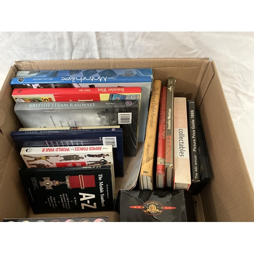 90 - BOX OF BOOKS AND DVD SETS