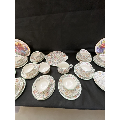 106 - BOX OF CHINA TO INCLUDE MINTON TEA SERVICE ETC