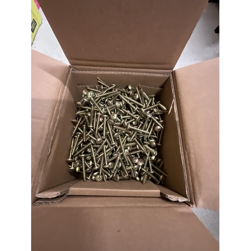 132 - 4 BOXES OF NEW WOOD SCREWS