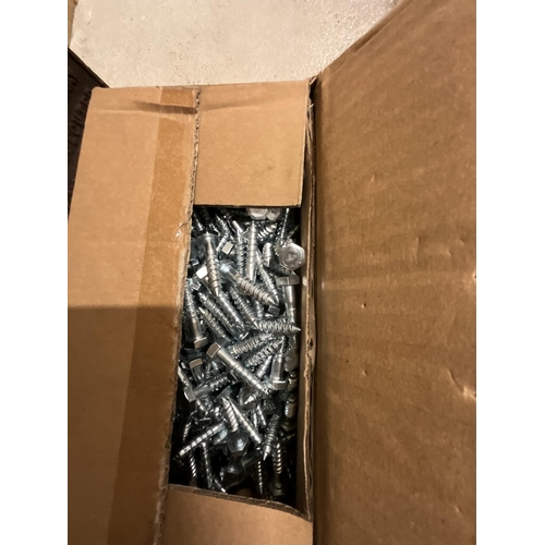 139 - 6 BOXES OF NEW COACH SCREWS