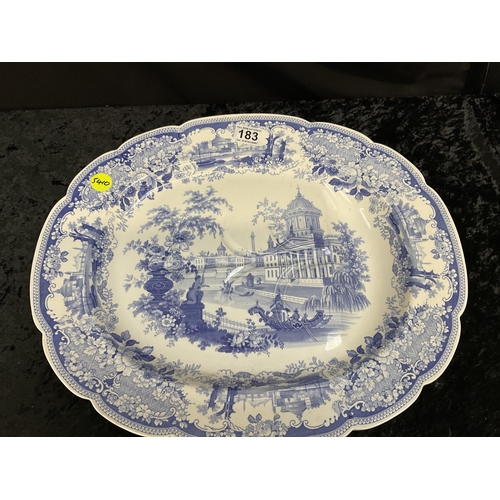 183 - VICTORIAN FLORENCE MEAT PLATE 16