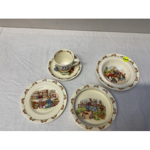 211 - ROYAL DOULTON BUNNYKINS CHILDRENS BREAKFAST SET