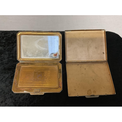 217 - COLLECTION OF CIGARETTE CASES TO INCLUDE A HALLMARKED BIRMINGHAM SILVER EXAMPLE A HALLMARKED SILVER ... 