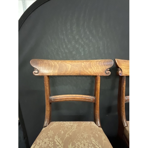 244 - PAIR OF VICTORIAN MAHOGANY DINING CHAIRS