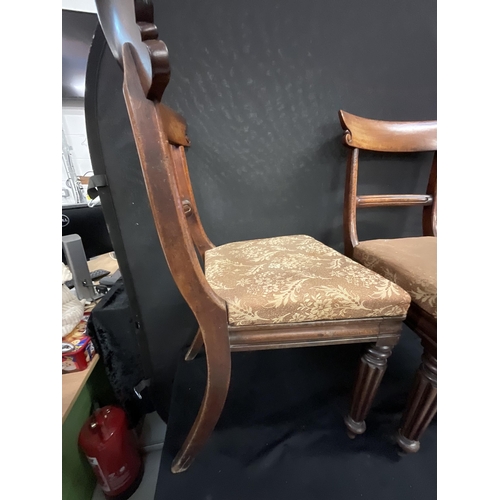 244 - PAIR OF VICTORIAN MAHOGANY DINING CHAIRS