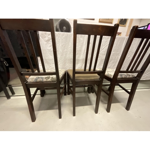 245 - 3 OAK DINING CHAIRS