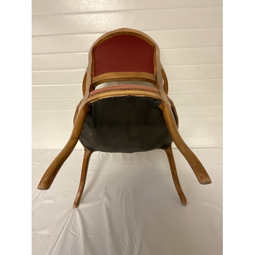 248 - REPRODUCTION FRENCH STYLE BEDROOM ARMCHAIR