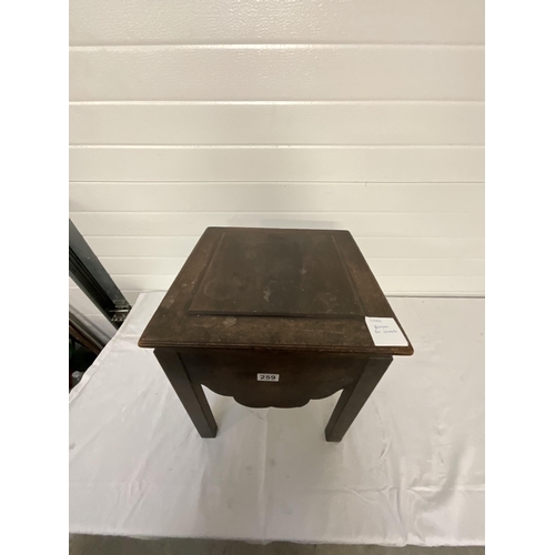 259 - VICTORIAN BOX COMMODE H18