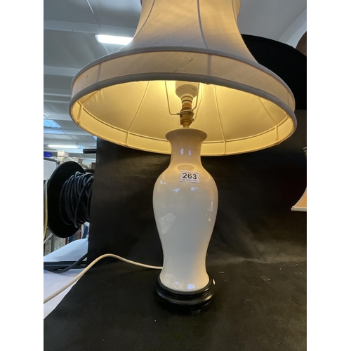 263 - BRASS TABLE LAMP H16