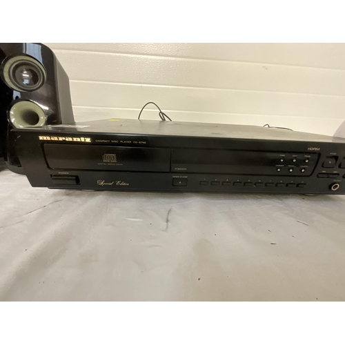 270 - MARANTZ COMPACT DISC PLAYER AND LOGITEK SPEAKERS