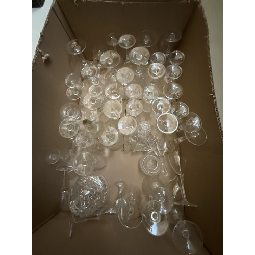 274 - 3 BOXES OF GLASSWARE