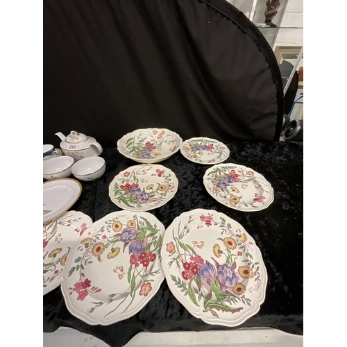 293 - BOX OF CHINA TO INC MINTON COALPORT ETC