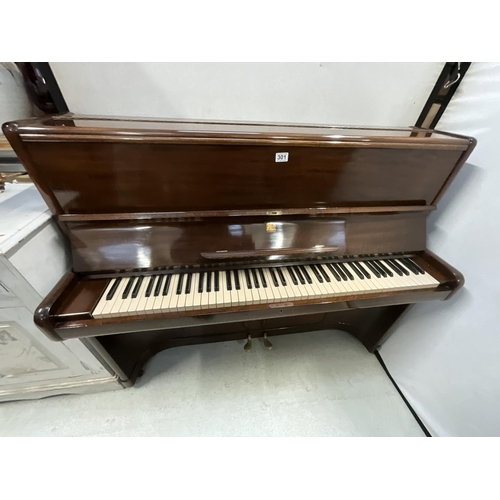 301 - MARSHALL AND ROSE MAHOGANY CASED UPRIGHT PIANO H45