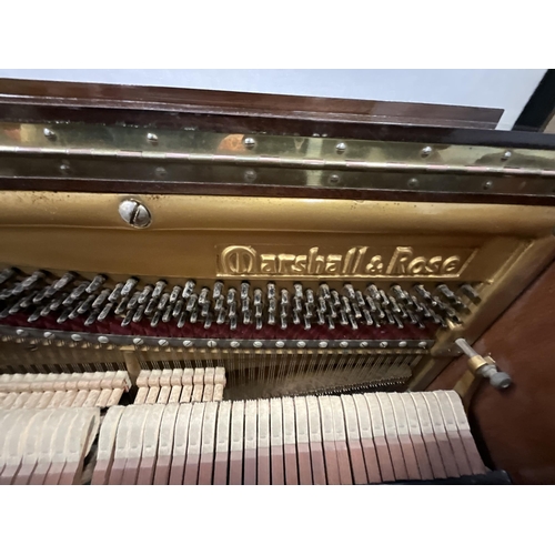 301 - MARSHALL AND ROSE MAHOGANY CASED UPRIGHT PIANO H45